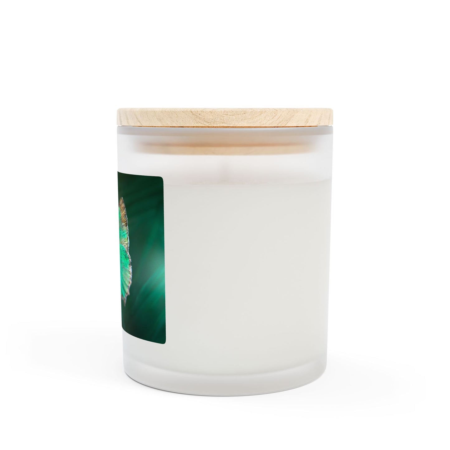 Butterfly Premium Wood Wick Frosted Glass Candle, 11oz