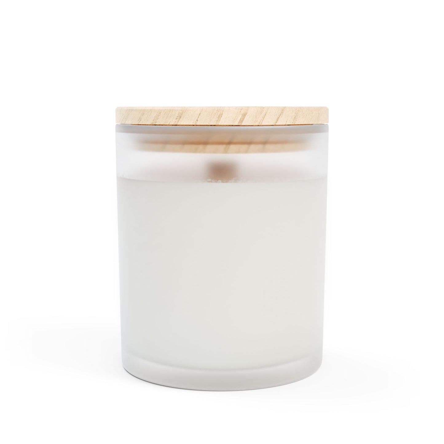 "With Love" Premium Wood Wick Frosted Glass Candle, 11oz